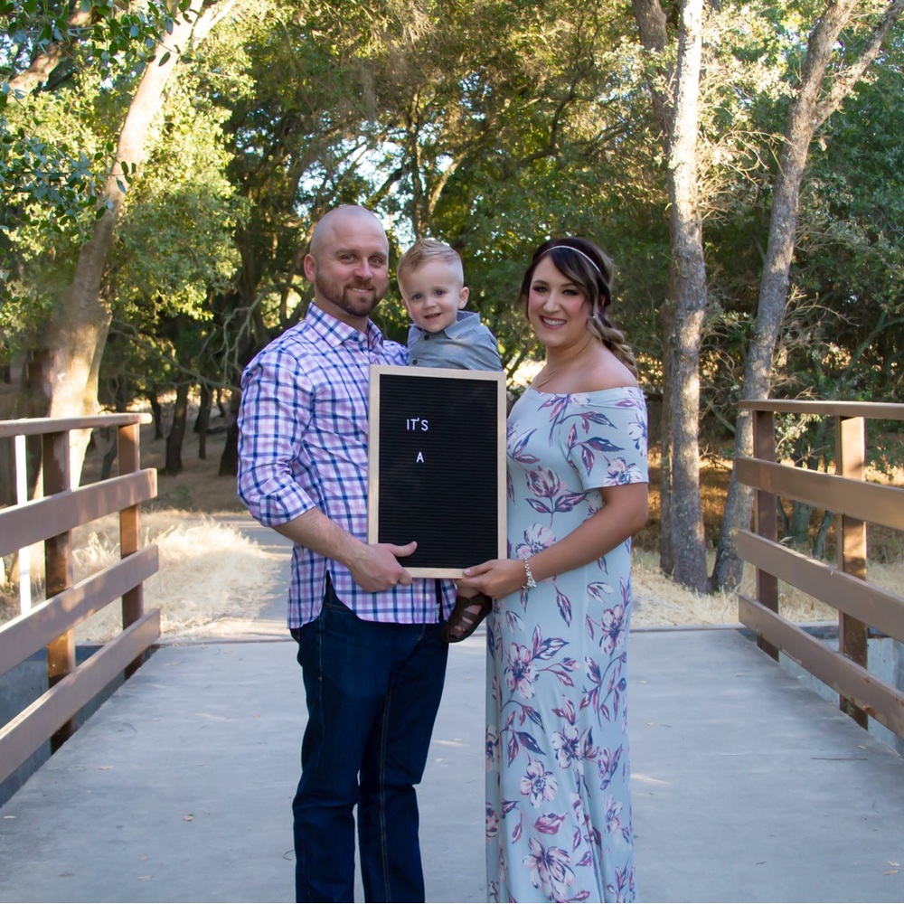 Motherhood Gray and Pink Floral Maxi Dress